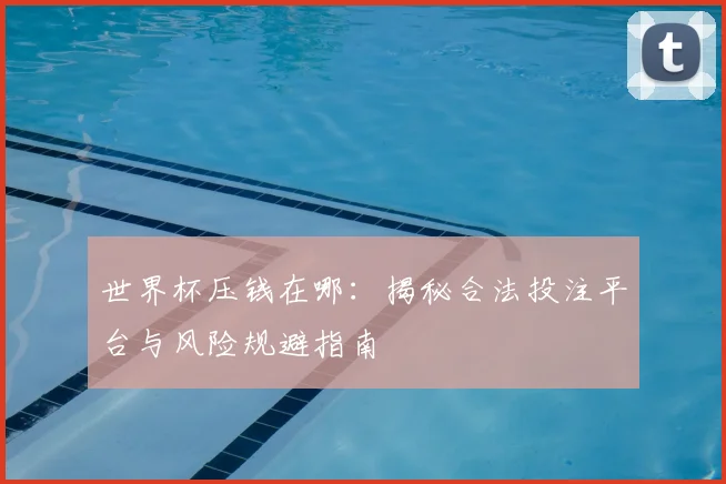 世界杯压钱在哪：揭秘合法投注平台与风险规避指南
