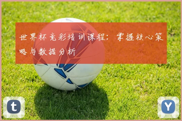 世界杯竞彩培训课程：掌握核心策略与数据分析