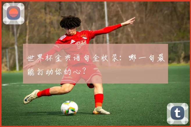 世界杯金典语句全收录:哪一句最能打动你的心?